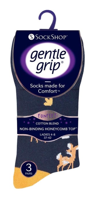 Gentle Grip - 6 par icke elastiska Gentle Grip-strumpor för damer - GG202 - Image 2
