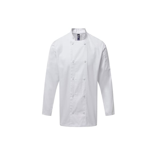 Premier Heren Coolchecker Chef Jacket met lange mouwen (Wit) - Image 1