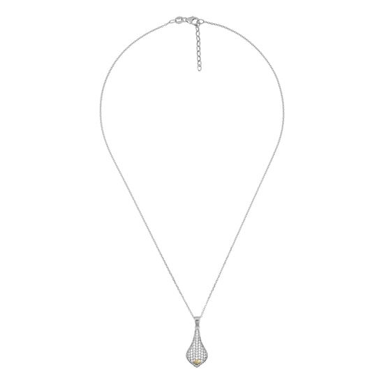 Orphelia Dames 925 Sterling Zilveren Ketting met Hanger - Zilver/Goud ZH-4880 - Image 3
