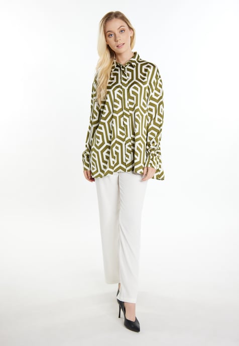 Dreimaster overhemdblouse Dames Gebroken wit olijf - Image 2
