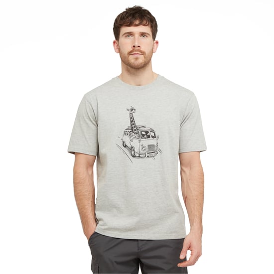 North Ridge Men's Giraffe Van T-Shirt with Short Sleeves made with 100% Cotton, Casual Tee