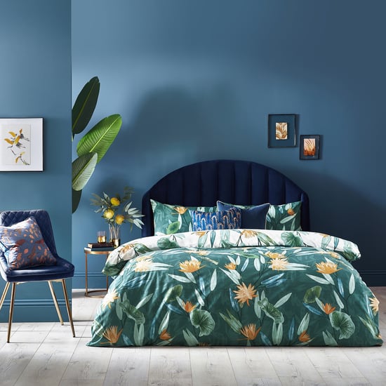Tiger Lily Floral Reversible Duvet Cover Set - Image 1