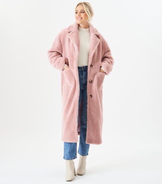 Longline Teddy Coat