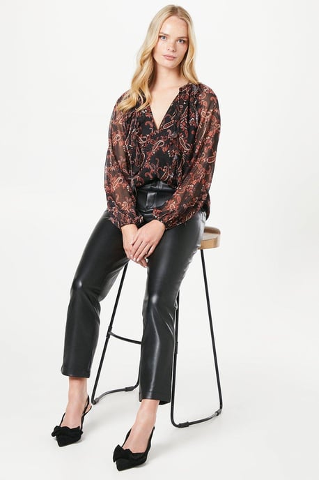 Chiffon Ruffle Blouse - Image 2