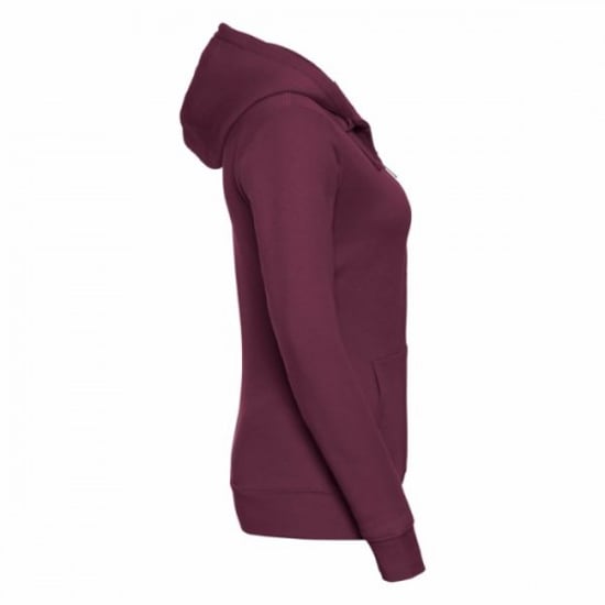 Russell Ladies Premium Authentic Zipped Hoodie (3-Layer Fabric) (Burgundy) - Image 3