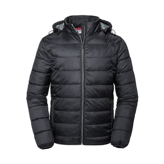 Russell Volwassenen Unisex Hooded Nano Jacket (Zwart) - Image 1