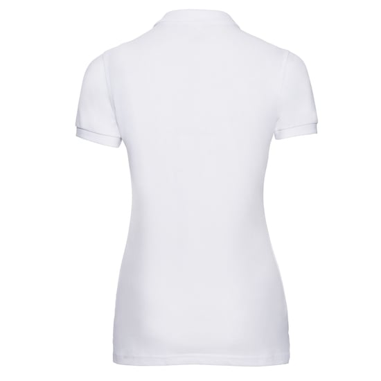 Russell Dames/Dames Piqué Poloshirt (Wit) - Image 2