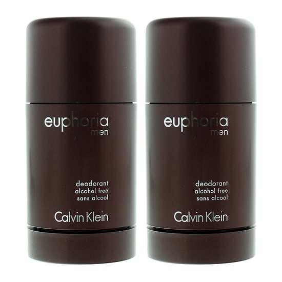 Calvin Klein Euphoria Men Deodorant Stick 75g Alcohol Free x 2