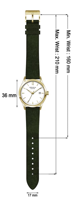 Orphelia Fashion Suede Women's Green Watch OF714822 - Image 4