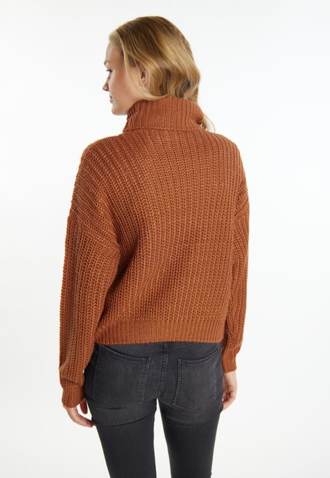Mymo Knitted pullover women tan - Image 4