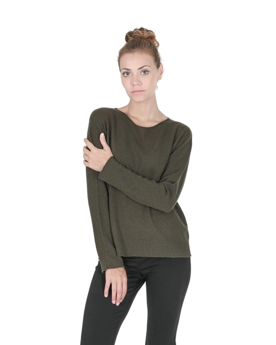 Premium Oversize Cashmere Boatneck Sweater