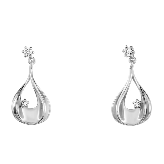 Orphelia 'Etoile' Dames 925 Sterling Zilveren Oorbellen - Zilver ZO-7524 - Image 3