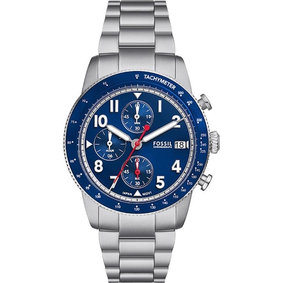 Fossil Sport Tourer Heren Horloge Zilverkleurig FS6047 - Image 1