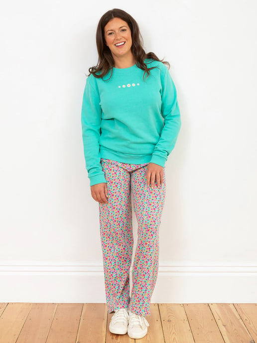 Kite Clothing Regis Wide Leg Loungers Petal Perfume