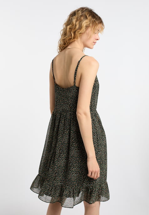 Dreimaster Jurk Dames Zwart Veelkleurig - Image 4