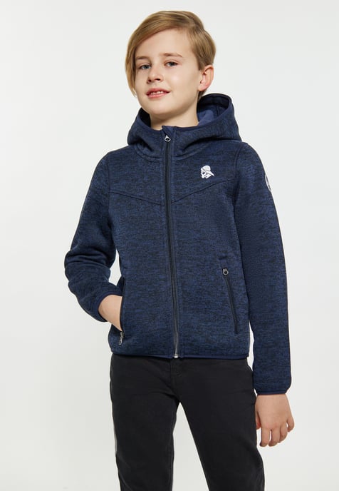 Schmuddelwedda Gebreide fleeceblouse jongens (kinderen) marine gem - Image 3
