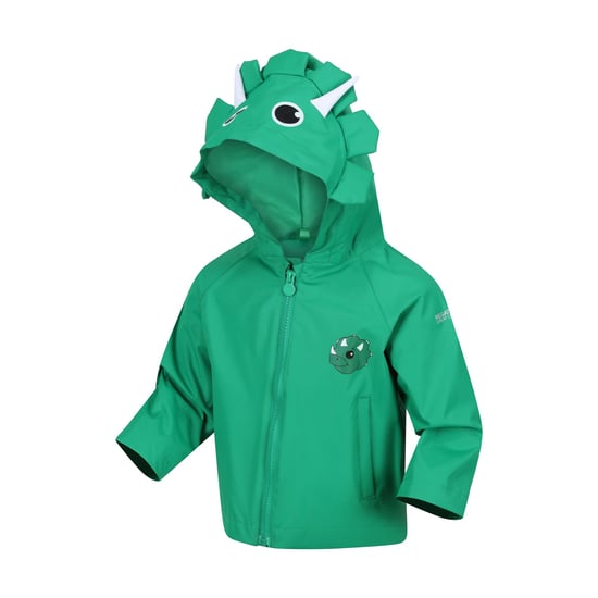 Regatta Waterdichte jas voor kinderen/Kinderen Stompy de dinosaurus (Jellybean Groen) - Image 3