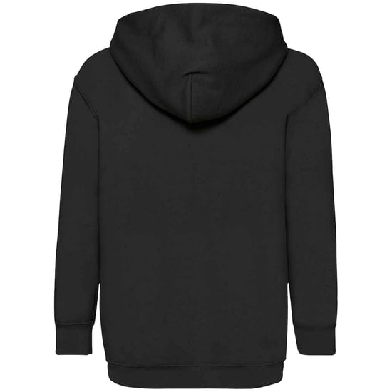Fruit Of The Loom Kids Unisex Classic 80/20 Hoodie (Zwart) - Image 2