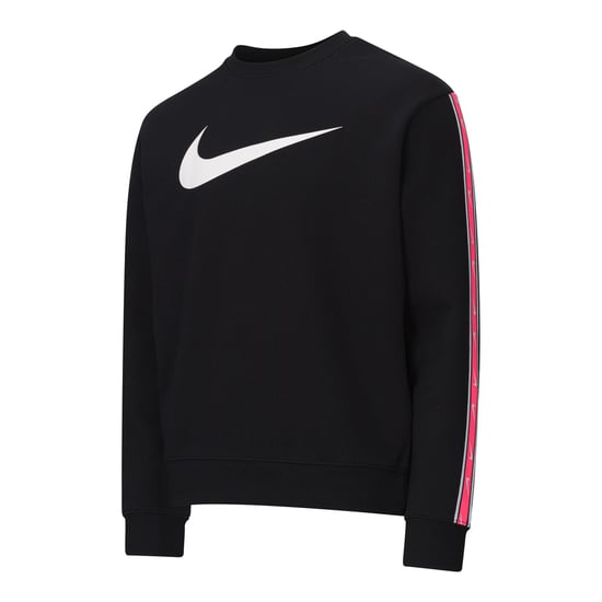 Nike Sportswear Men's Repeat Crew Fleece Tracksuit Black/Hyper Pink