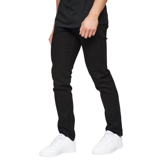 Crosshatch Heren Buraca Denim Slim Jeans (Zwart) - Image 3