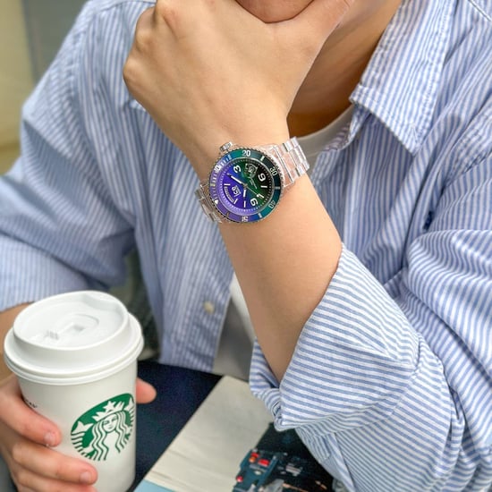 Ice Watch Ice Clear Sunset - Purple Green Unisex's Transparent Watch 021433