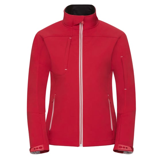 Russell Dames/Dames Bionic Zachte Shell Jas (Klassiek rood) - Image 1
