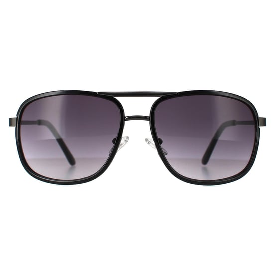 Guess Aviator Mens Shiny Black Smoke Gradient GF0216