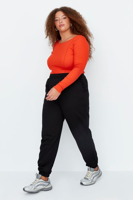 Trendyol Dam Högmidjade Lösa Joggers Större Storlekar Sweatpants - Image 3