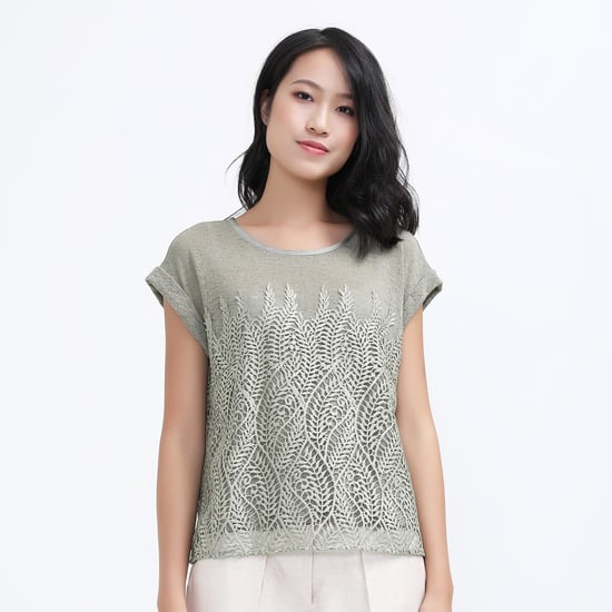 Kant- en tule t-shirt - Image 1