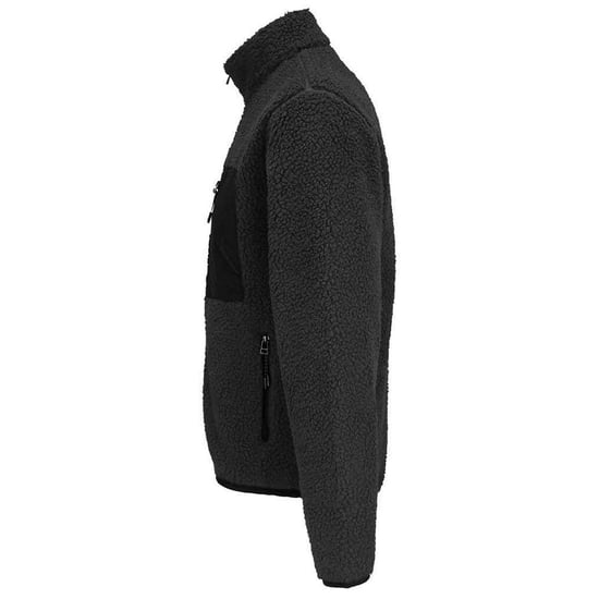 SOLS Unisex Adult Fury Sherpa Fleece Jacket (Carbon/Grey/Black) - Image 2