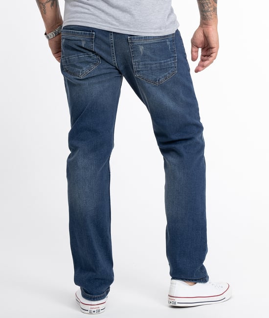 Rock Creek Jeans Straight Cut Blau