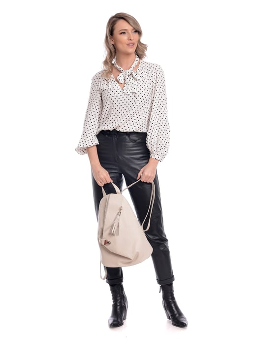 Isabella Rhea SS22 IR 1685 Beige Leather Bag - Image 5