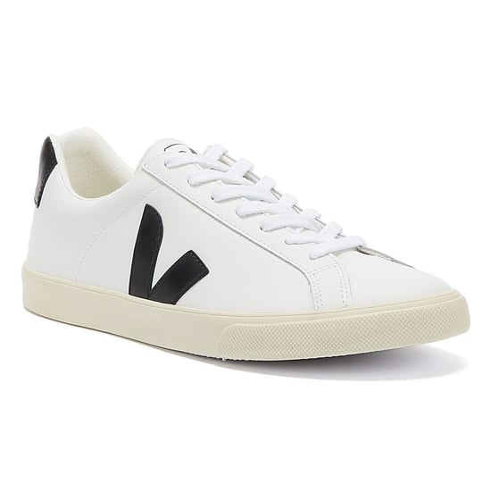 Veja Esplar Leather Damestrainers - (Extra Wit/Zwart) - Image 2