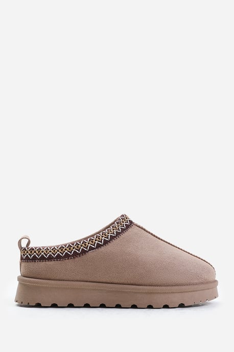 Wheres That From Womens 'Oak' Aztec Detail Faux Fur Lining Mini Boots