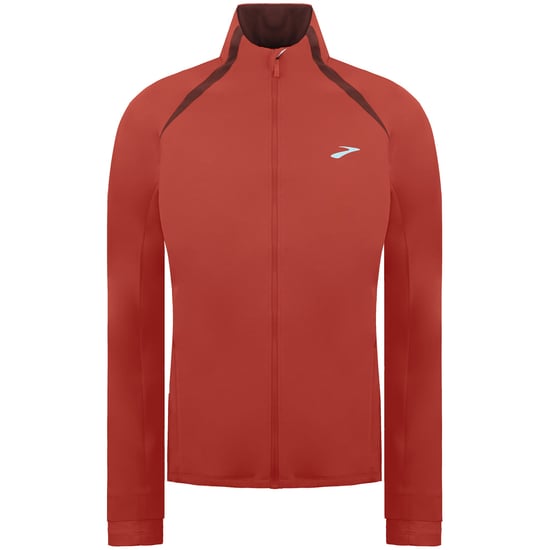 Brooks Fushion Womens Dark Red Hybrid Running Jacket - Image 1
