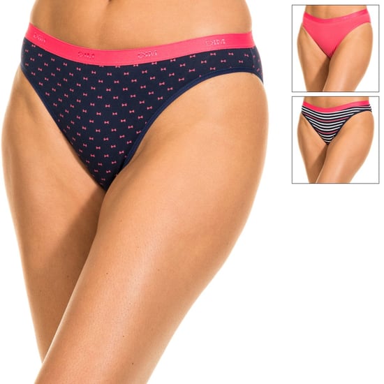 Pack-3 Panties Slips Coton Strech D4C17 woman
