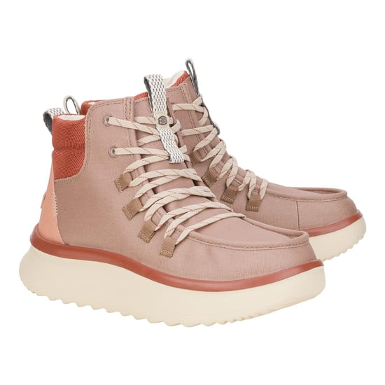 HEYDUDE Wendy Peak Apres PU Coated Canvas Ökenbruna stövlar för kvinnor - Image 1