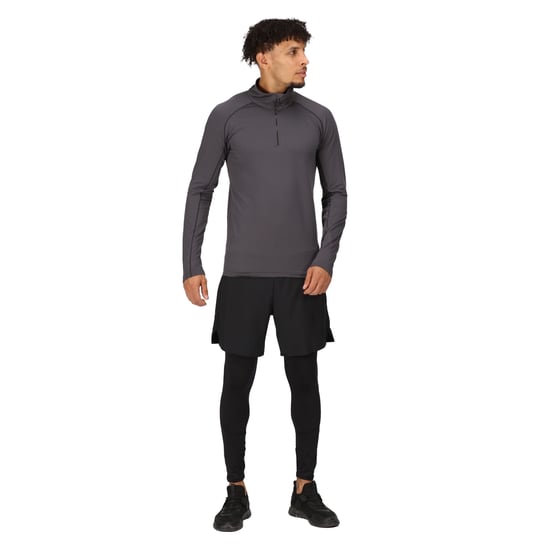 Regatta Mens Core Stretch Half Zip Midlayer (Seal Grey)