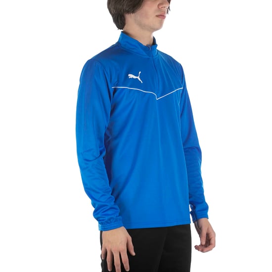 Puma Teamrise Sweatshirt 1/4 Zip Top Blue - Image 2