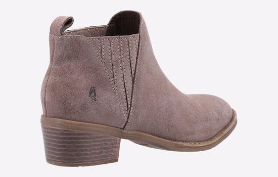 Hush Puppies Isobel Leren Damesschoenen In Taupekleurige Boots - Image 3