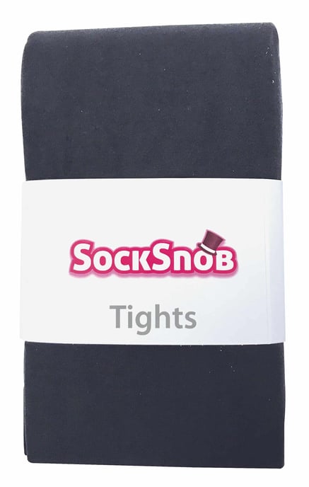 Dames 80 denier ondoorzichtige effen gekleurde panty's - Houtskool - Image 2
