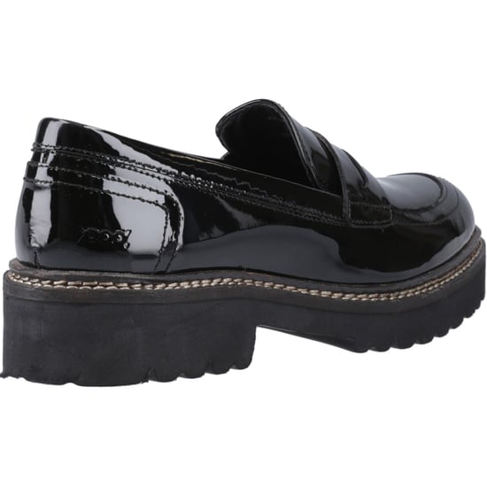Pod Kenny Leren Vrouwen Zwart Patent Loafers - Image 2
