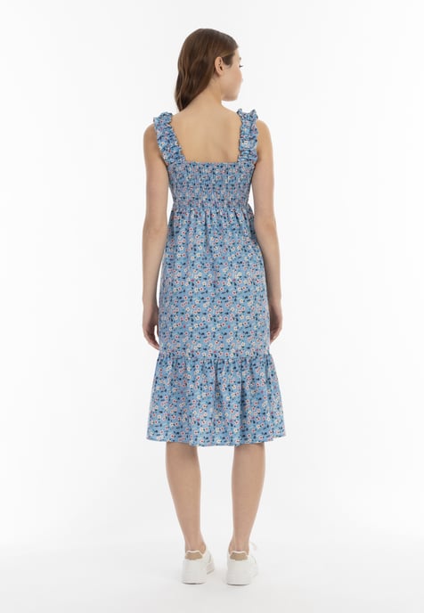 Mymo midi-jurk Dames Blauw Veelkleurig - Image 3
