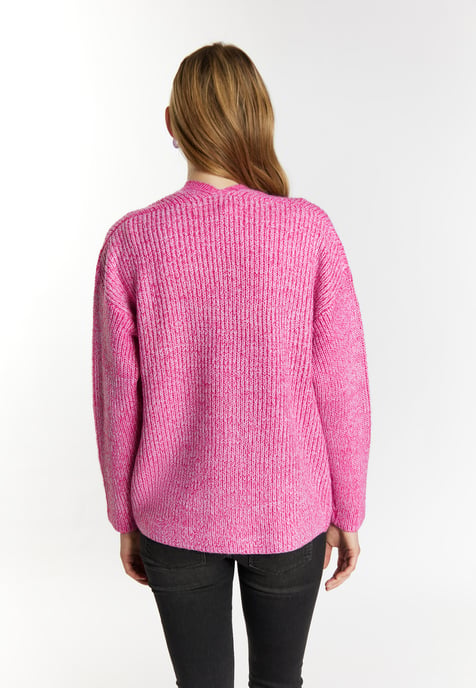 Mymo Gebreid vest Dames roze - Image 4