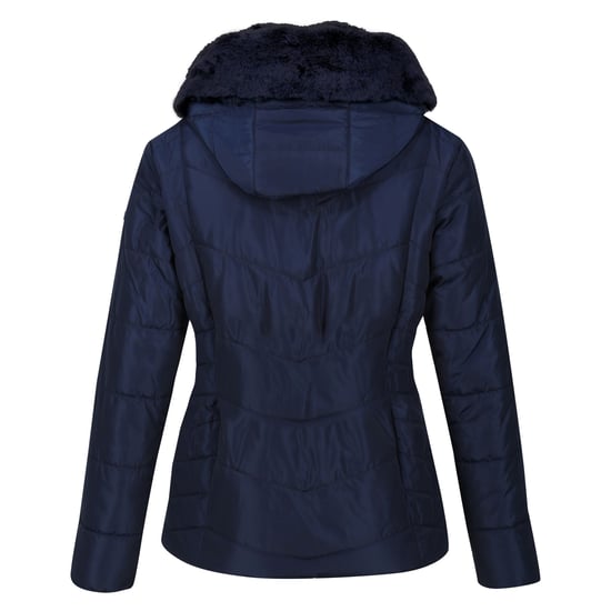 Regatta Womens/Ladies Wildrose Baffled Padded Hooded Jacket (Navy)