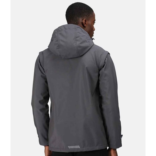 Regatta Mens Erasmus 4 In 1 Soft Shell Jacket (Seal Grey)
