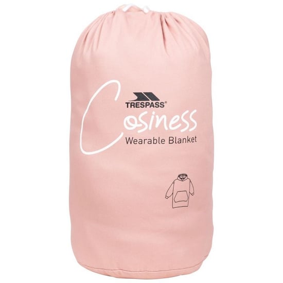 Trespass Unisex Adult Cosiness Oversized Hoodie Blanket (Misty Rose)