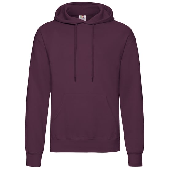 Fruit Of The Loom Unisex Adults Classic Hooded Sweatshirt (Burgundy) - Image 1