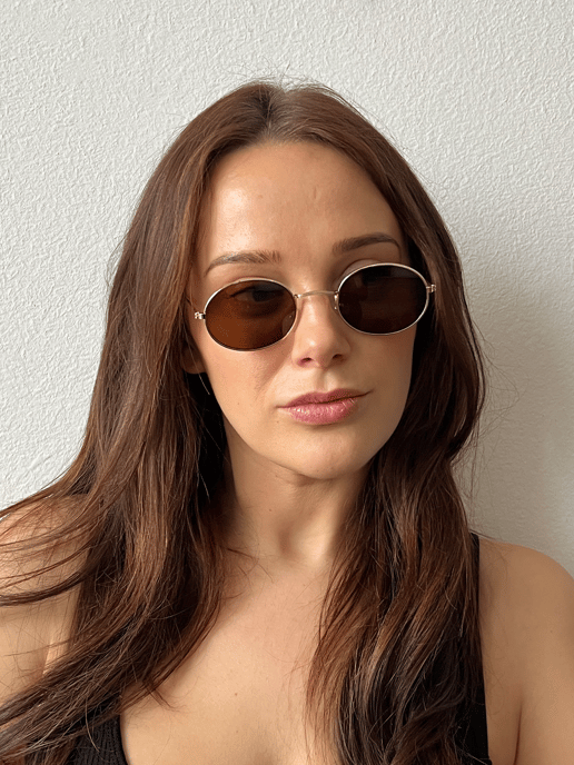 Round Metal Frame Sunglasses
