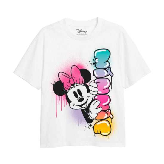 Disney Girls Minnie Mouse Rainbow Fade T-Shirt (White)